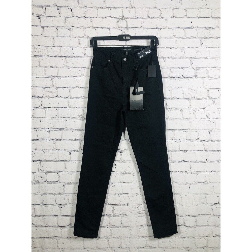 Kendall + Kylie Women's The Kontour High Rise‎ Skinny Jeans Black Size 7/28 NWT